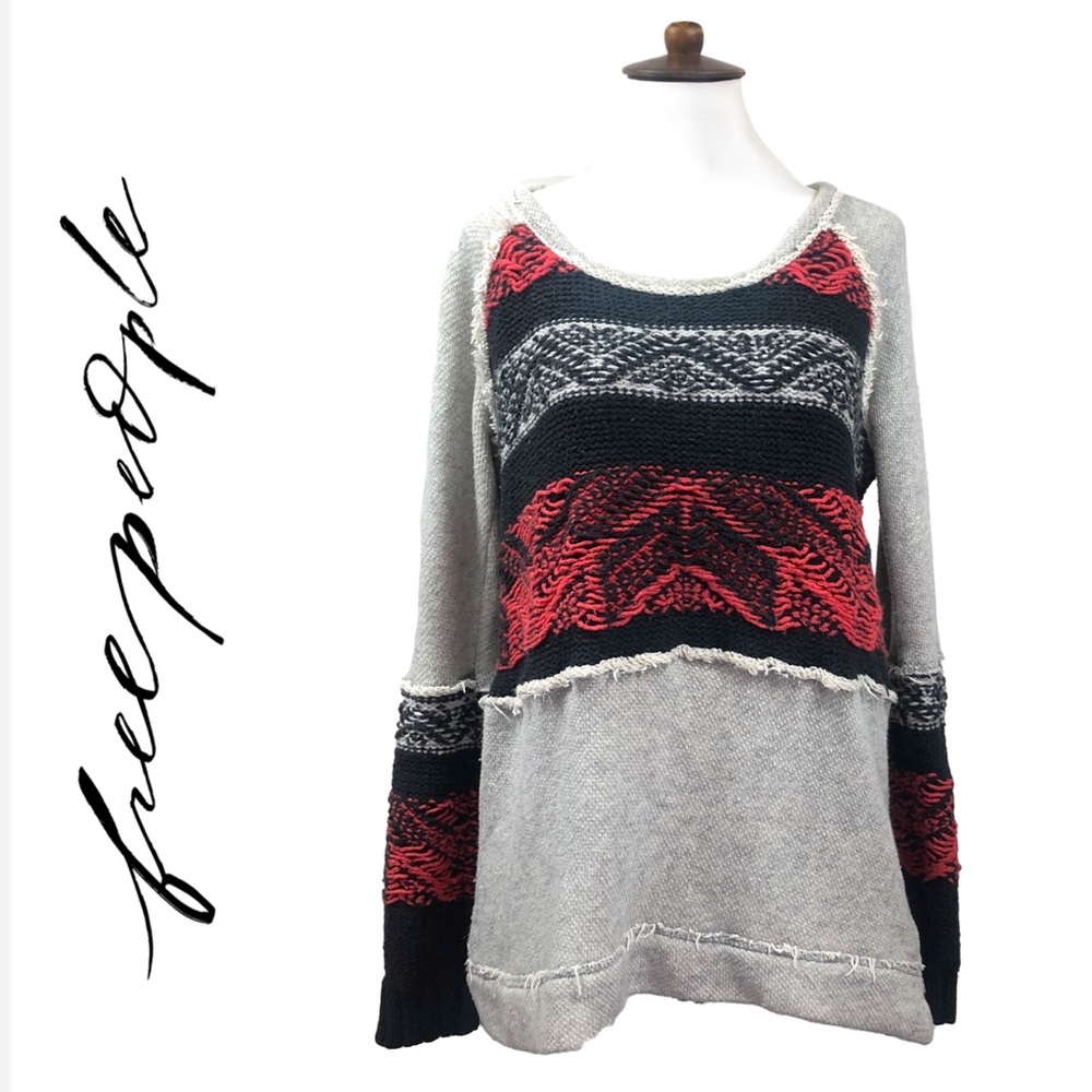 Free People Navajo Woven Sweater/Sweatshirt Mix